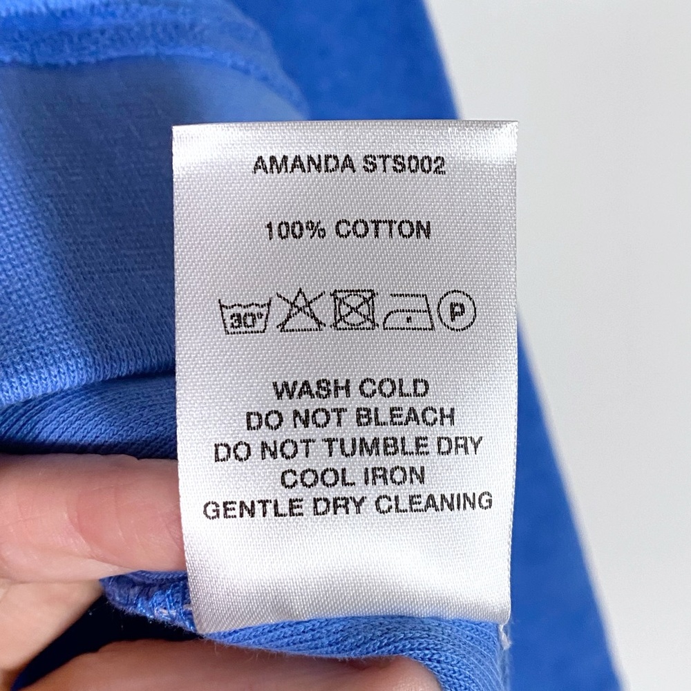 Sporty & Rich Amanda Long-sleeve Polo Blue - Picture 7 of 7